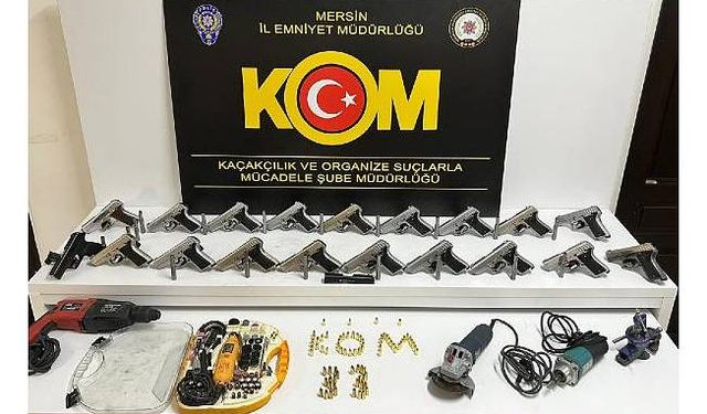 Mersin'de silah kaçakçılığı operasyonu: 17 gözaltı