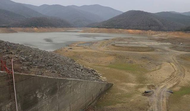 Gökçe Barajı'nda su seviyesi yüzde 25 olarak ölçüldü