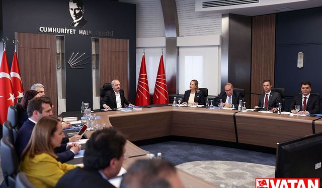CHP Merkez Yönetim Kurulu Kılıçdaroğlu başkanlığında toplandı