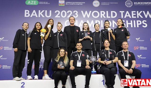 Türkiye Kadın Tekvando Milli Takımı, dünya şampiyonu oldu