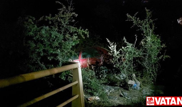 Karabük'te bariyerlere çarpan otomobilde 1 kişi yaralandı