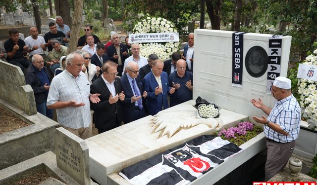 Beşiktaş'ın efsane başkanı Süleyman Seba, vefatının 9. yılında kabri başında anıldı