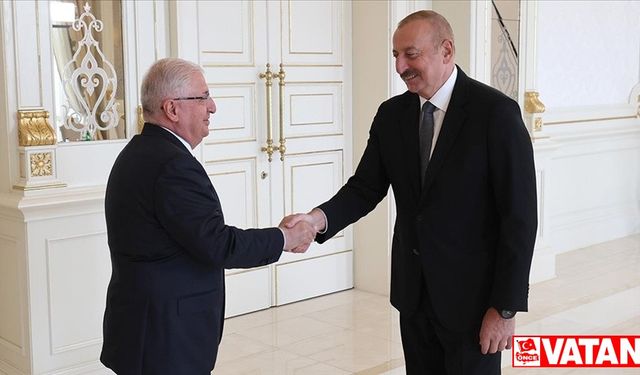 Milli Savunma Bakanı Güler, Azerbaycan Cumhurbaşkanı Aliyev tarafından kabul edildi