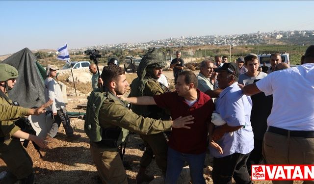 Yahudi yerleşimcilerden Batı Şeria'da Filistin köyüne baskın