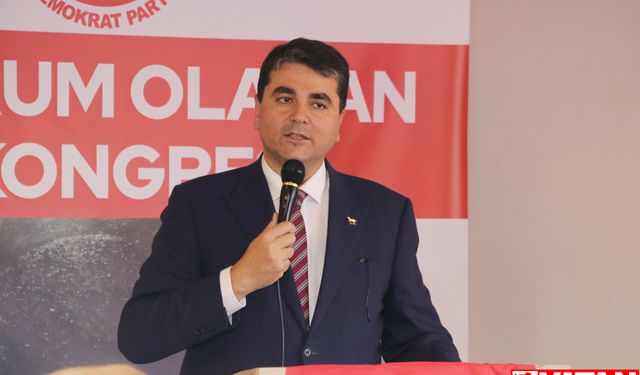 Demokrat Parti Genel Başkanı Uysal, partisinin Erzurum İl Kongresi'nde konuştu
