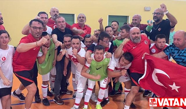 Down Sendromlu Özel Futsal Milli Takımı Avrupa şampiyonu oldu