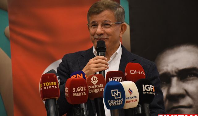 Gelecek Partisi Genel Başkanı Davutoğlu, partisinin Bursa il kongresinde konuştu: