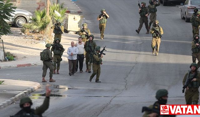 İsrail güçleri işgal altındaki Kudüs ve Batı Şeria'da 55 Filistinliyi gözaltına aldı