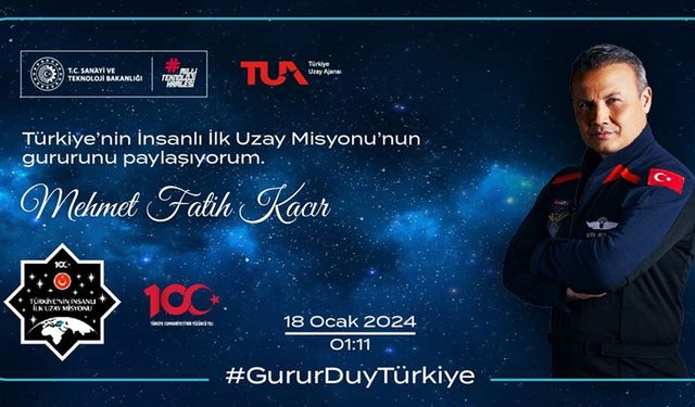 Türkiye'nin insanlı ilk uzay misyonu için hatıra kartı oluşturulabilecek