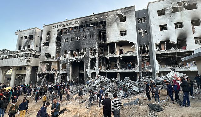 DSÖ, İsrail'in Gazze'deki Şifa Hastanesi'ni yıkmasına tepki gösterdi