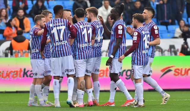 Bol gollü karşılaşmada kazanan Trabzonspor