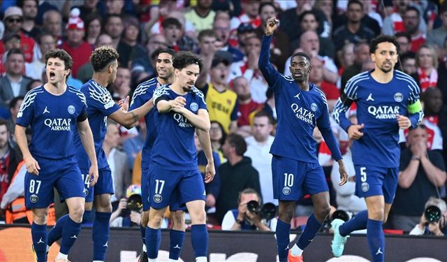 Devler Ligi'nde PSG deplasmanda Arsenal'i mağlup etti