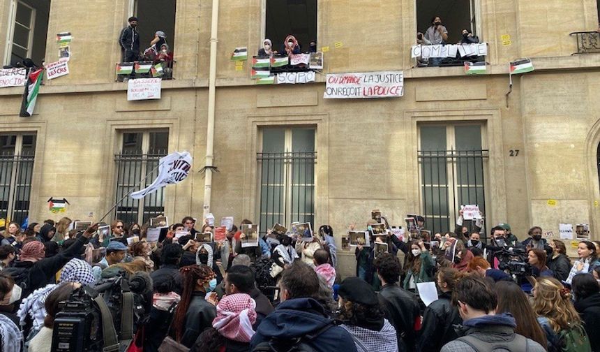 Fransa’da Filistinli dayanışma eylemleri üniversite kampüslerine hızla yayılıyor
