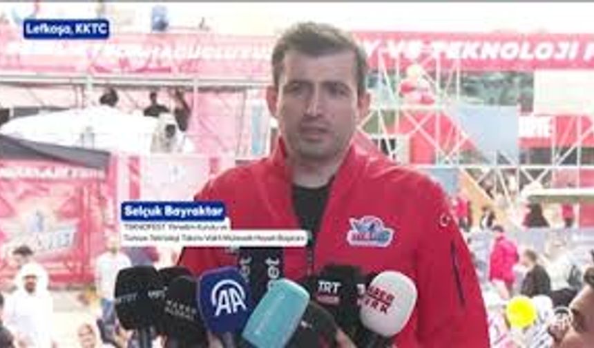 Selçuk Bayraktar, TEKNOFEST KKTC'de gazetecilere konuştu