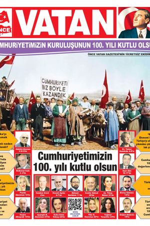 29 Ekim 2023 Tarihli Önce Vatan Gazetesi 100. Yıl Özel Sayfaları
